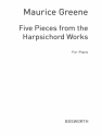 Greene, M Five Harpsichord Works Williams Pf Piano Instrumental Album