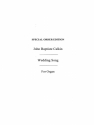 J.Baptiste Calkin: Wedding Song Organ Instrumental Work