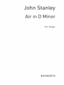 John Stanley: Air In D Minor (Organ) Organ Instrumental Work