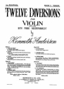 K. Anderson: Twelve Diversions 2 Violin, Piano Accompaniment Instrumental Work