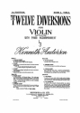 Anderson, K Twelve Diversions Bk2 Vla/Pf Viola, Piano Accompaniment Instrumental Album