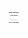 George Rathbone: Three Miniatures Violin, Piano Accompaniment Instrumental Work