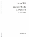 Sitt, H Menuet Souvenir Suite Op.105/3 Vln/Pf Violin, Piano Accompaniment Instrumental Work