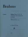 Walzer op.39,15 (originale und erleichterte Fassung) fr Klavier