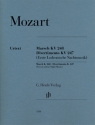 Marsch KV248  und  Divertimento KV247 fr 2 Hrner in F, 2 Violinen, Viola und Violoncello (Kontrabass) Stimmen