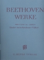 Beethoven Werke Abteilung 11 Band 3 Lieder verschiedener Vlker Partitur,  broschiert