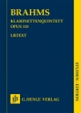 Klarinettenquintett h-moll op.115 fr Klarinette (A) (Viola), 2 Violinen, Viola und Violoncello Studienpartitur