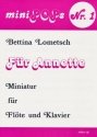 Lometsch, Bettina Fr Annette (1989) Flte und Klavier Partitur, Solostimme