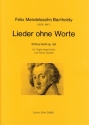 Lieder ohne Worte Band 3 op.38 fr Orgel