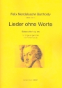 Lieder ohne Worte Band 7 op.85 fr Orgel