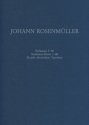 Rosenmller, Johann Instrumentalmusik in Drucken I: Paduanen, Studen Instrument, Basso continuo Partitur