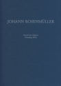 Rosenmller, Johann Instrumentalmusik in Drucken II: Sonate da Camer Instrument, Basso continuo Partitur