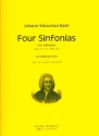 4 Sinfonien fr 3 Gitarren Partitur und Stimmen