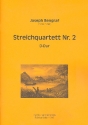 Streichquartett D-Dur Nr.2 Partitur und Stimmen