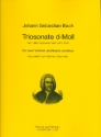 Sonate d-Moll nach BWV1043 fr 2 Violinen und Bc Partitur und Stimmen (Bc ausgesetzt)