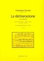 La dichiarazione fr Gesang (hoch) und Klavier Partitur (it/dt)