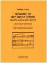 Hinunter ist der Sonne Schein fr Flte und Tasteninstrument