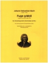 Fuge g-Moll BWV578 fr Streichquartett (Kontrabass ad lib) Partitur und Stimmen