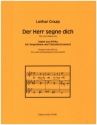 Der Herr segne dich fr Gesang und Tasteninstrument Partitur und Stimme