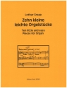 10 kleine leichte Orgelstcke fr Orgel