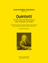 Quintett fr Viola, Oboe (oder Oboe d'amore), Flte, Violoncello und Cembalo Partitur und Stimmen