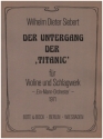 Der Untergang der Titanic fr Violine und Schlagwerk Spielpartitur