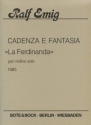 Cadenza e Fantasia Violine