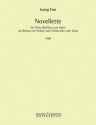 Yun, Isang Novellette Flte (Altflte) und Harfe ad lib. mit  Violine und Violoncello oder V Stimmensatz