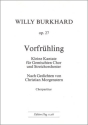 Vorfrhling op.27 fr gem Chor und Streichorchester Partitur