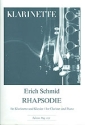 Schmid, Erich Rhapsodie op 11 Klarinette und Klavier