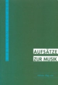 Fischer, Kurt von Aufstze zur Musik Buch