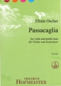 Passacaglia fr Violine und Kontrabass Partitur und Stimmen