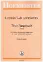 Trio fragment fr Violine, Violoncello und Klavier Stimmen