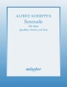 Koerppen, Alfred, Serenade fr drei Flte, Violine und Viola Partitur und Stimmen