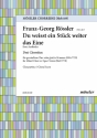 Rssler, Franz-Georg Du weisst ein Stck weiter das Eine gemischter Chor (SATB) Chorpartitur