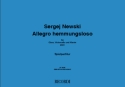 Sergej Newski, Allegro hemmungsloso Oboe, Cello and Piano Partitur