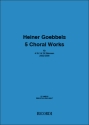 Heiner Goebbels, 5 choral works Gemischter Chor Buch