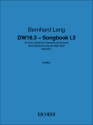 Bernhard Lang, DW 16.3 Songbook I Voice and Various Instruments Set