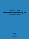 Bernhard Lang, Differenz / Wiederholung 21 Flute and Percussion Partitur