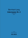 Bernhard Lang, Intermezzo Nr. 2 Piano Solo Buch