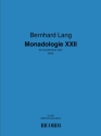 Bernhard Lang, Monadologie XXII Countertenor Buch