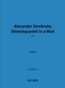 Alexander Zemlinsky, Streichquartett E-Moll Streichquartett Partitur