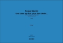 Sergej Newski, Und dass der Tod nicht fern bleibt Narrator and String Quartet Partitur