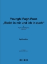 Younghi Pagh-Paan, Bleibt in mir und ich in euch Organ and Percussion Partitur