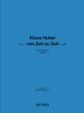 Klaus Huber, ... von Zeit zu Zeit ... 2 Violins, Viola and Cello Buch