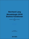 Bernhard Lang, Monadologie XXVII 'Brahms-Variationen' Clarinet, Cello and Piano Stimmen-Set