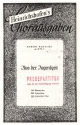 Aus der Jugendzeit op.22 Nr.1 fr gem Chor a cappella Chorpartitur