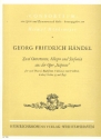 2 Ouvertren, Allegro und Sinfonia aus der Oper Scipione fr 2 Oben, 2 Violinen, Viola und Kontrabass Partitur und Stimmen