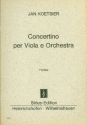 Concertino fr Viola und Orchester Studienpartitur