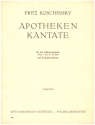 Apotheken-Kantate  fr 2 Tenre, Bass und Kammerorchester Partitur